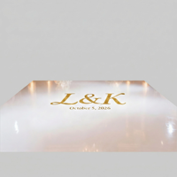 Autocollant amovible en PVC pour piste de danse de mariage, blanc, faible viscosité, brillant, mat, faible adhérence