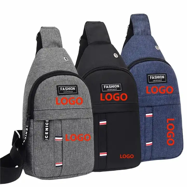 Wholesale Custom Logo Trend Solid Color Outdoor Casual Sport New Youth  Messenger Small Backpack Single Shoulder Bag Men's Chest Bag From  m.