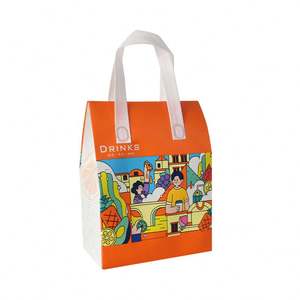 Bolsas Térmicas Desechables al por Mayor, con Asa Personalizada, Duraderas, Aisladas, para Entrega de Alimentos Calientes y Fríos, Pasteles, Reciclables - Product Image 2