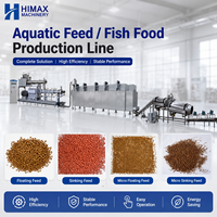Extrudeuse automatique de nourriture flottante pour poissons, machine de traitement des granulés de crevettes, ligne de production d'aliments aquatiques