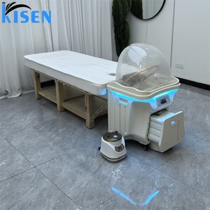 Table de Salon Mobile Kisen avec Bac à Shampooing et Lit de Thérapie Capillaire pour Salon de Beauté – Conception Sans Tuyau, Facile à Nettoyer et Compacte - Product Image 5