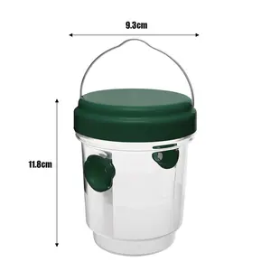 Caja de trampas transparentes reutilizables, impermeable, para colgar al aire libre, trampa para avispas, atrapamoscas de frutas, herramienta de Control de plagas para equipos de cría de animales - Product Image 3