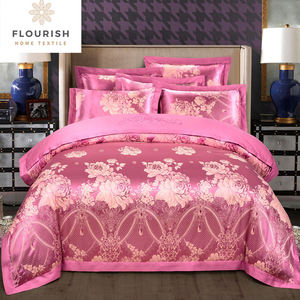 Flourish Personnaliser Luxe Queen King Sprei Draps En Coton Parure de lit Housse De Couette Coton Couette Parure de lit pour la maison - Product Image 4