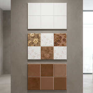 Carreaux muraux en céramique Art 300 x 450 mm, finition métallique dorée, étanches, résistants à l'usure, pour l'intérieur des bâtiments de bureaux 12x18 - Product Image 2
