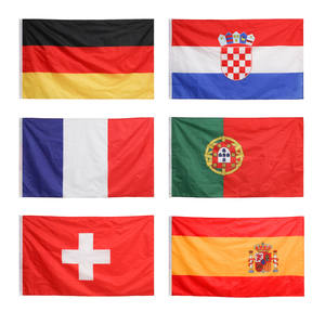 Petite QUANTITÉ MINIMALE DE COMMANDE Pas Cher Personnalisé Grand Volant Sublimation <span class=keywords><strong>Bleu</strong></span> <span class=keywords><strong>Blanc</strong></span> <span class=keywords><strong>Rouge</strong></span> <span class=keywords><strong>Drapeau</strong></span> France avec Logo - Product Image 3