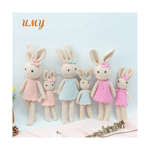 Conejito de Peluche Hecho a Mano Umy, Súper Suave, de Ganchillo, Juguete para Bebé, Relleno de Algodón PP, para Bodas, Alivio del Estrés, Técnica de Lavado UV - Product Image 1