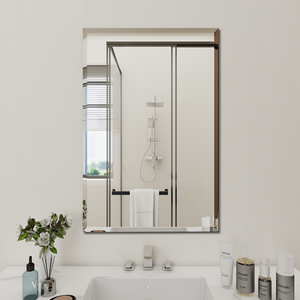 Tùy Chỉnh Phòng Tắm Lớn Gương Không Khung Beveled Đánh Bóng Thủy Tinh Bạc Gương Hình Chữ Nhật Vanity Tường Gương Cho Sử Dụng Hàng Ngày - Product Image 2