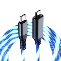 Cable USB C con Luz LED Visible de Carga Rápida, Cable USB con Luz LED de 20W PD para iPhone 15, Samsung, Huawei