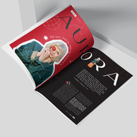 Livre de coloriage rouge de haute qualité, livre photo imprimé offset, magazine de mode, brochure, impression de livres brochés
