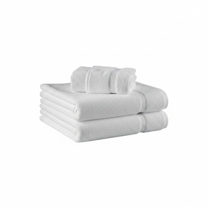 Ensemble de bain turc 3 pièces Varol Themis Series, serviettes en coton égyptien tissé, brodées, couleur unie, douces pour la peau, avec logo - Product Image 2