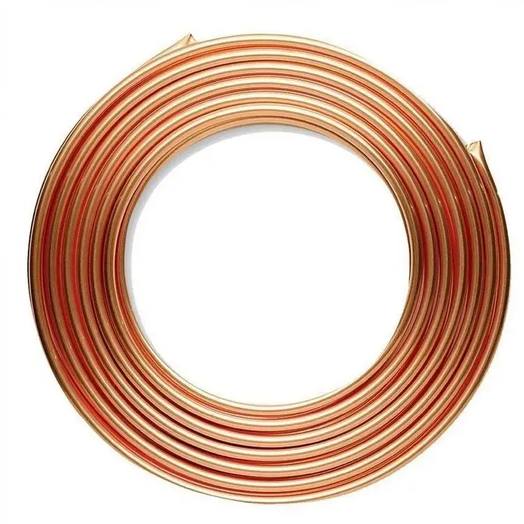 Prezzo di fabbrica tubo senza saldatura in metallo tubo dritto/tubo di rame OD 1/2 "3/4" tubi tondi in rame