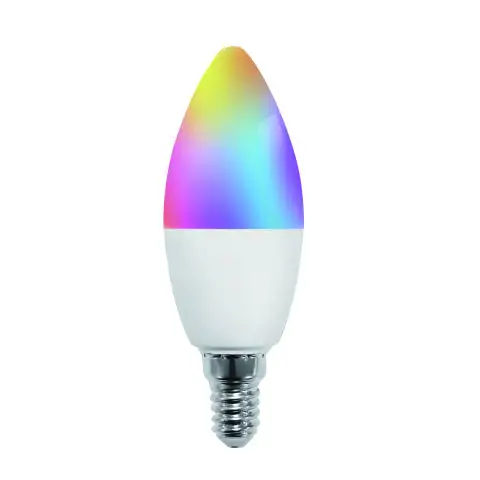 Zigbee Tuya เทียนแอปหรี่แสงได้,หลอดไฟ Led Lux C35 5W 7W 9W E14 RGB + CW Rgb อัจฉริยะ