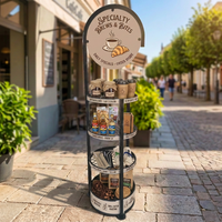 Étagères à grille double face à 4 niveaux, personnalisées, légères, en métal, pour biscuits et pain