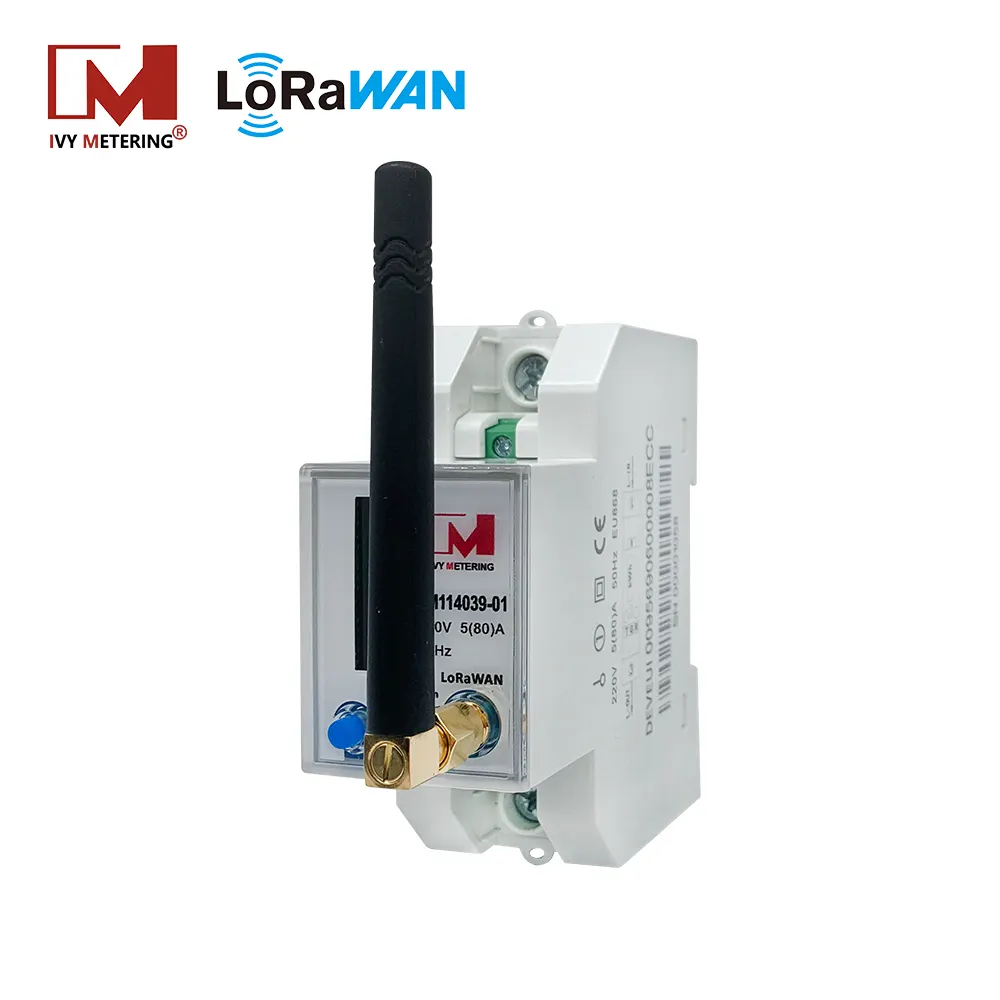 Akıllı LoRaWAN elektrik sayacı İzleme enerji tüketimi ve ölçüm kaçak akım