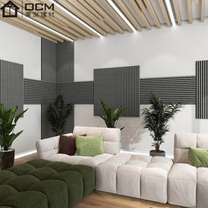 Nhà Cung Cấp Nhà Máy Akupanel Bằng Gỗ Slat Tấm Tường Trần Gỗ Mô Hình Gỗ Sồi <span class=keywords><strong>MDF</strong></span> Acoustic Bằng Gỗ Slat Cách Âm Tường Hội Đồng Quản Trị - Product Image 2
