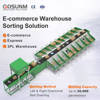 Solución Completa de Clasificación de Paquetes de Alta Velocidad y Precisión, Clasificador de Banda Estrecha, Escáner DWS, Sistema de Automatización de Almacenes
