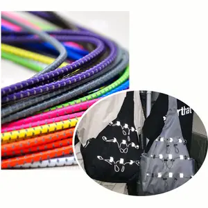 DIY custom reflect elastic rubber rope cord for bag decoration