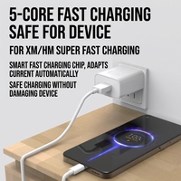 Câble de charge rapide USB-C Cantell 67W 33W 5A à 5 cœurs avec affichage de la pointe de virgule décimale