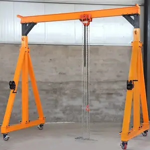 Widely Use Customized 5 Ton Small Mobile Gantry Crane With 4 Wheels