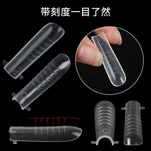 288 pièces/boîte tampon de <span class=keywords><strong>Gel</strong></span> de Silicone Transparent français mat double forme ongles conseils Extension autocollant tampon - Product Image 2