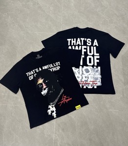 Camisetas BAPEES de manga corta para hombre, de algodón transpirable, con estampado de punto, estilo oversize, 2026 Cotton AWFUL LOT of COUGH SYRUP - Product Image 5