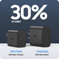 Adaptateur secteur 45W Super Fast Charging PD PPS pour Samsung S25 Ultra S24 Ultra Multi-prises