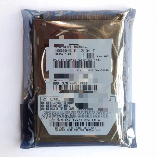80 GB 80GB PATA HDD 2.5" 16 MB 5400 RPM IDE Laptop Hard Disk Drive PAC PLC Controller -Ready to Ship