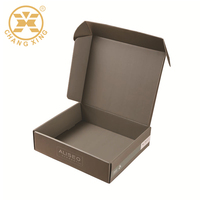 Boîtes d'expédition en carton ondulé avec logo personnalisé, imprimées recto-verso, pour l'emballage de vêtements e-commerce