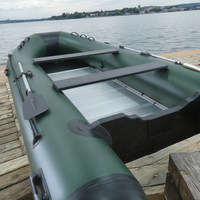 Bateau gonflable du zodiaque à 5 roues de 4.2m, avec pédale en solde
