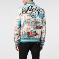 MianDi personnalisé Sakura broderie créatures légendaires tigre blanc réversible Sukajan Souvenir luxe Satin Baseball veste pour hommes