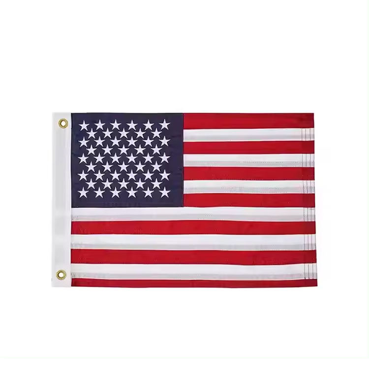 embroidered American flags