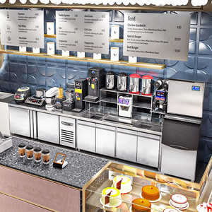 Máquina de café de té de burbujas con diseño de mostrador personalizado, equipo de fabricación de Boba fácil de operar para tiendas de té de la leche en casa, nueva máquina de aperitivos - Product Image 4