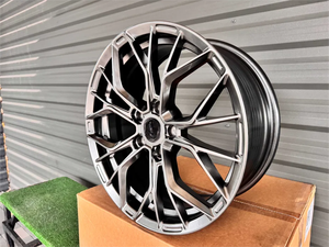 Jantes Xinlin 18 19 20 22 pouces Flow Forming noires décalées pour voitures particulières, compatibles <span class=keywords><strong>Audi</strong></span> RS4 <span class=keywords><strong>RS6</strong></span> Allroad A4 A5 A6 A7 A8 S4 S5 S6 - Product Image 3