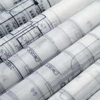 Película de Dibujo para Plotter CAD, Fabricada en China, Doble Cara, Mate, Translúcida, Impermeable, PET, para Dibujo de Ingeniería, Tinta de Inyección