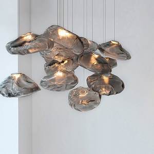 Lámpara de Techo de Cristal Estilo Nórdico Minimalista, Diseño de Nube, Creativa y Personalizada, con LED, Altura Ajustable, 3 Años de Garantía para el Hogar - Product Image 4