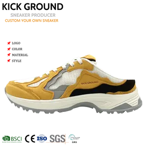 KICK GROUND Novo estilo de moda boa qualidade preço barato causal sapatos logotipo personalizado cor sapatilhas homens designer sapatos