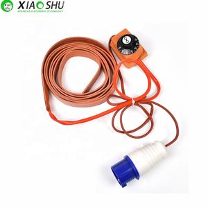 XIAOSHU 25*3000mm in Silicone flessibile cuscinetto riscaldante in gomma 220v 450w Silicone riscaldatore tubo con quadrante termostato - Product Image 1