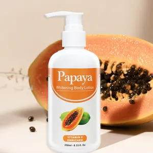 Crema de Papaya orgánica con vitamina Natural para el cuidado de la piel, crema blanqueadora para loción corporal con vitamina Natural, marca privada RTS