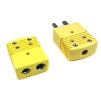 Connecteurs de thermocouple à broches rondes de type K, connecteur mâle et femelle