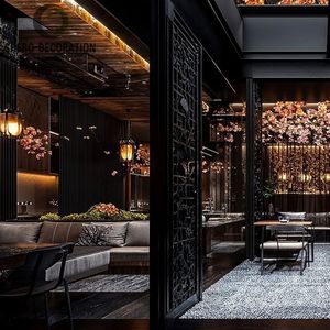 Personalizar Sushi Restaurante Diseño Comida Rápida Sushi Bar Mostrador Restaurante Mesas y Sillas Muebles - Product Image 2