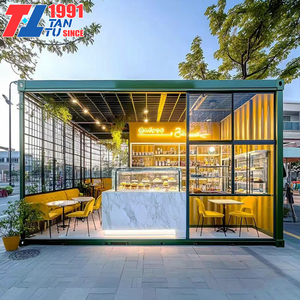 Casa Prefabricada Pequeña y Expandible de 20 pies, Contenedor Móvil para Cafetería, Bar y Restaurante - Product Image 1