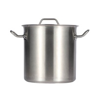 Marmite Commerciale en Acier Inoxydable Multi-Tailles Norme UE Gaz/Électrique/Induction pour la Restauration, Capacité 33L, Couleur Argent, Vente en Gros