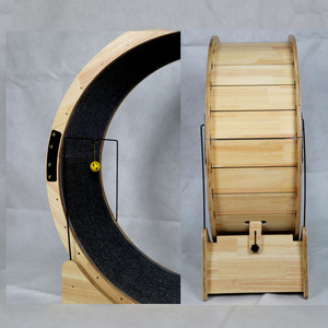 Indoor Cat Running Training <b>Toy</b> Cloth and Bamboo Wooden Cat Fitness Treadmill for Exercise - Product Image 6