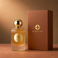 Flacon de parfum vide à rayures verticales 30ml 50ml 100ml, contenant cylindrique pour parfum, logo personnalisé