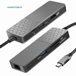 7 In 1 tipo <span class=keywords><strong>C</strong></span> USB3.0 ricarica In alluminio RJ45 <span class=keywords><strong>Ethernet</strong></span> HDTV <span class=keywords><strong>Usb</strong></span> <span class=keywords><strong>C</strong></span> <span class=keywords><strong>Hub</strong></span> - Product Image 6