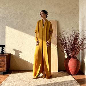 Elegant Pleated Print Polyester Abaya <b>Dress</b> for Muslim Women Custom Luxury Wholesale Party Wear - Product Image 4