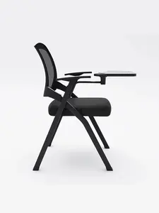 Folding Training Desk Chair Office Conference Chair With Writing Board Comfortable And Portable Conference Furniture