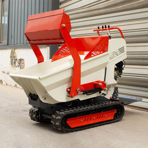 Vendita calda Mini camion trasportatore 500kg idraulico Mini Dumper auto-carico cingolato piccolo trasportatore trattore pompa fabbrica - Product Image 3