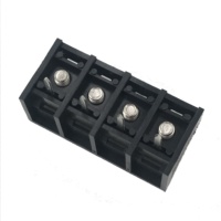 Bloque de Terminales de Barrera para PCB XINKE, Paso de 9.5mm, Conector Negro, 300V 30A para Alta Potencia HB9500-9.5MM