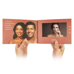 Placa de vídeo/presente 10 polegadas, vídeo brochure personalizado tela lcd de 7 polegadas